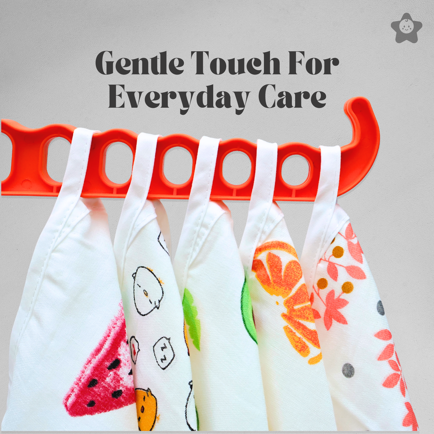 Kika Kiki Muslin 4 Layer XL Wash Cloths - Vivid Prints 100% Cotton Assorted Face wipes (Pack of 3)