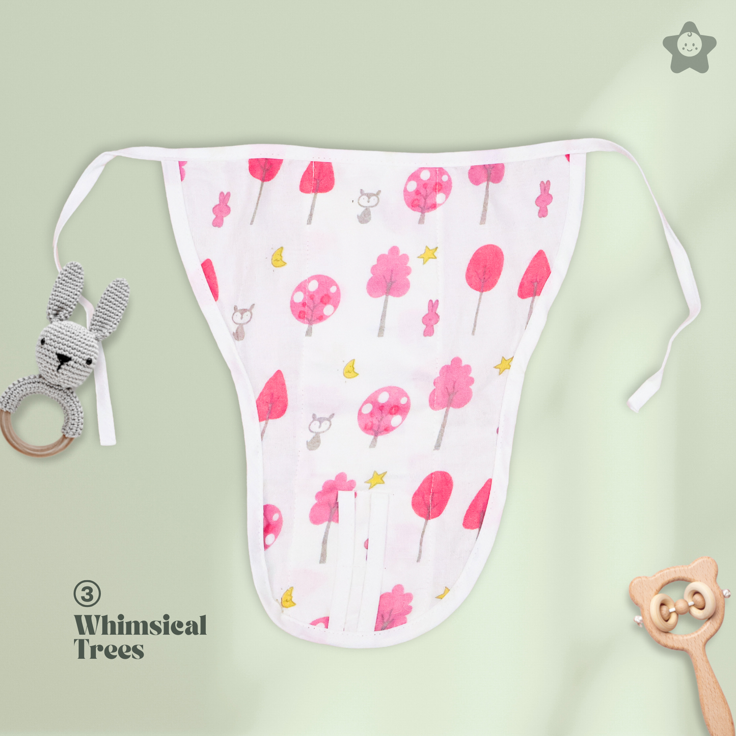 Kika Kiki Bliss Edition 100% Muslin Nappies - 100% Soft Cotton Langot (Pack of 6)