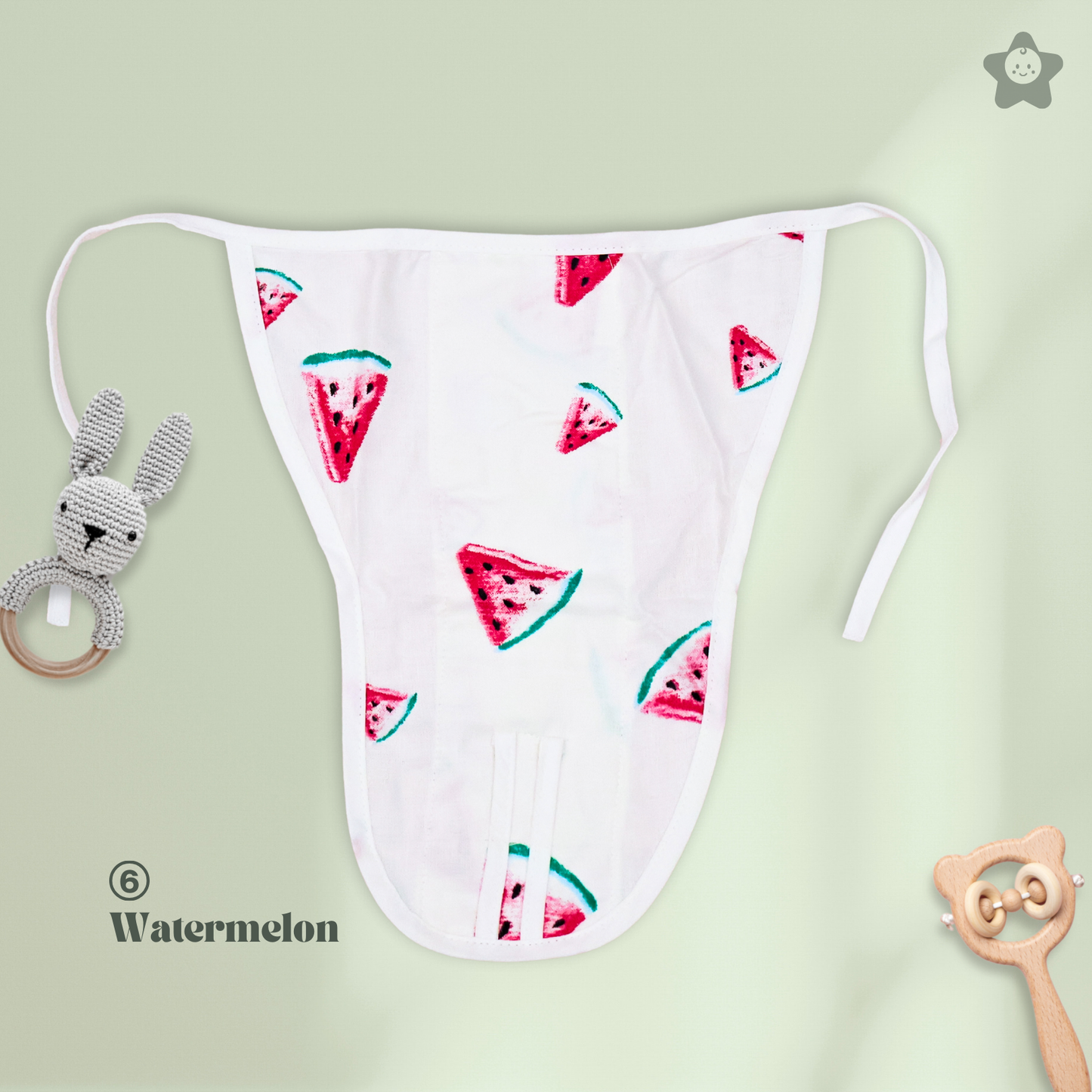 Kika Kiki Bliss Edition 100% Muslin Nappies - 100% Soft Cotton Langot (Pack of 6)