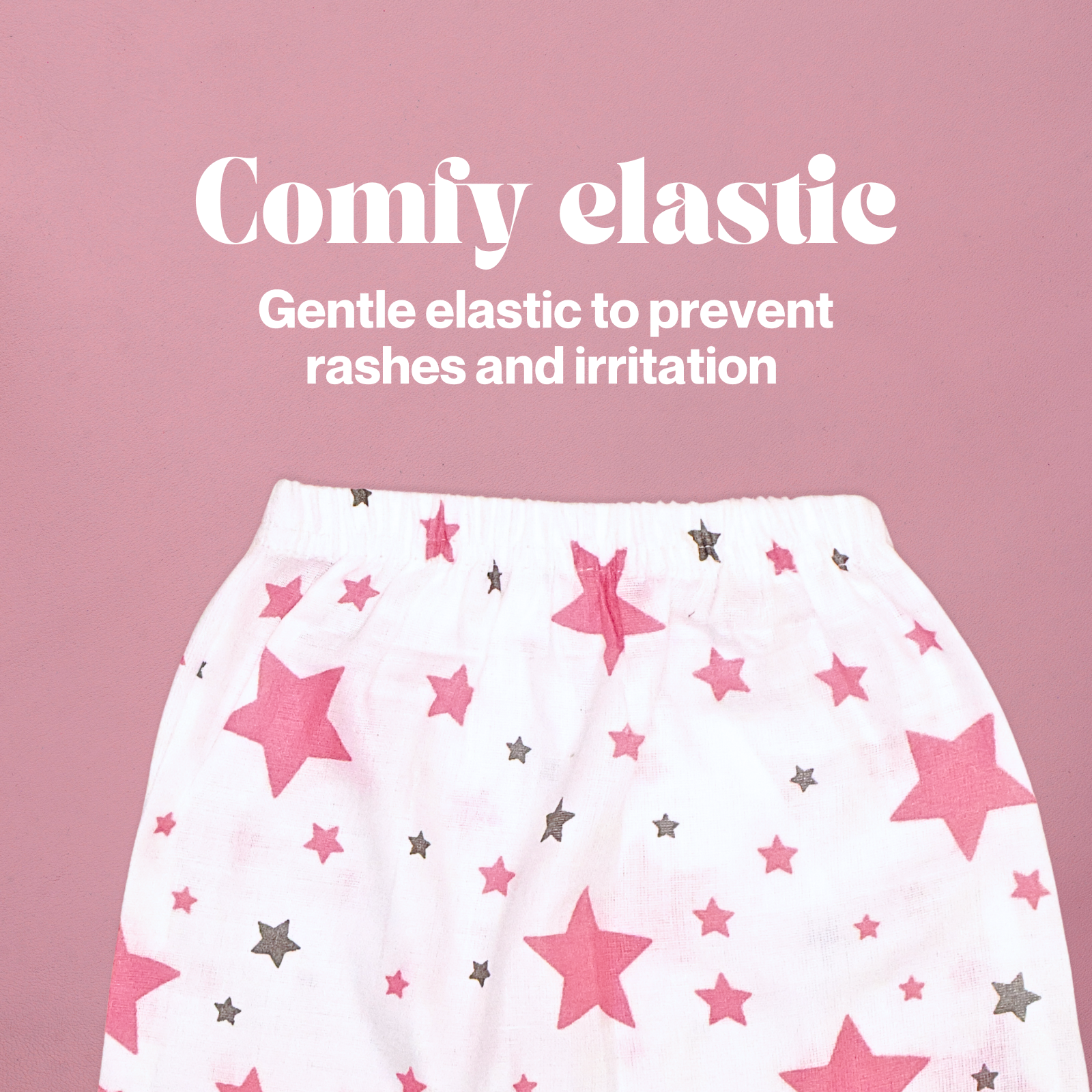 Kika Kiki Fuchisa Stars Muslin Co-ord set 100% Ultra soft FInest Cotton Lounge wear (pack of 1)