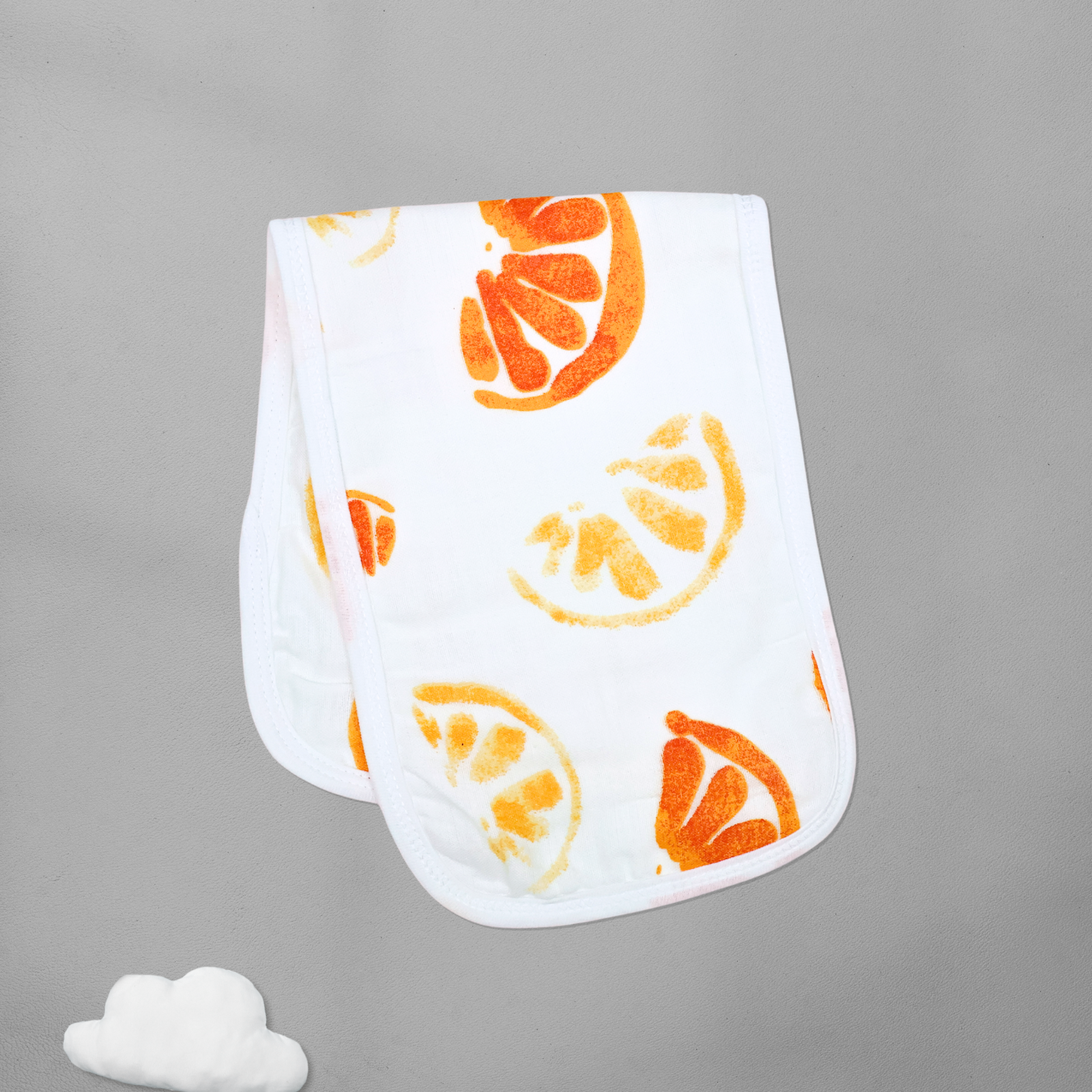 Kika Kiki Juicy Fruits Burp Cloth- 100% Soft Muslin Cotton (Pack of 3)