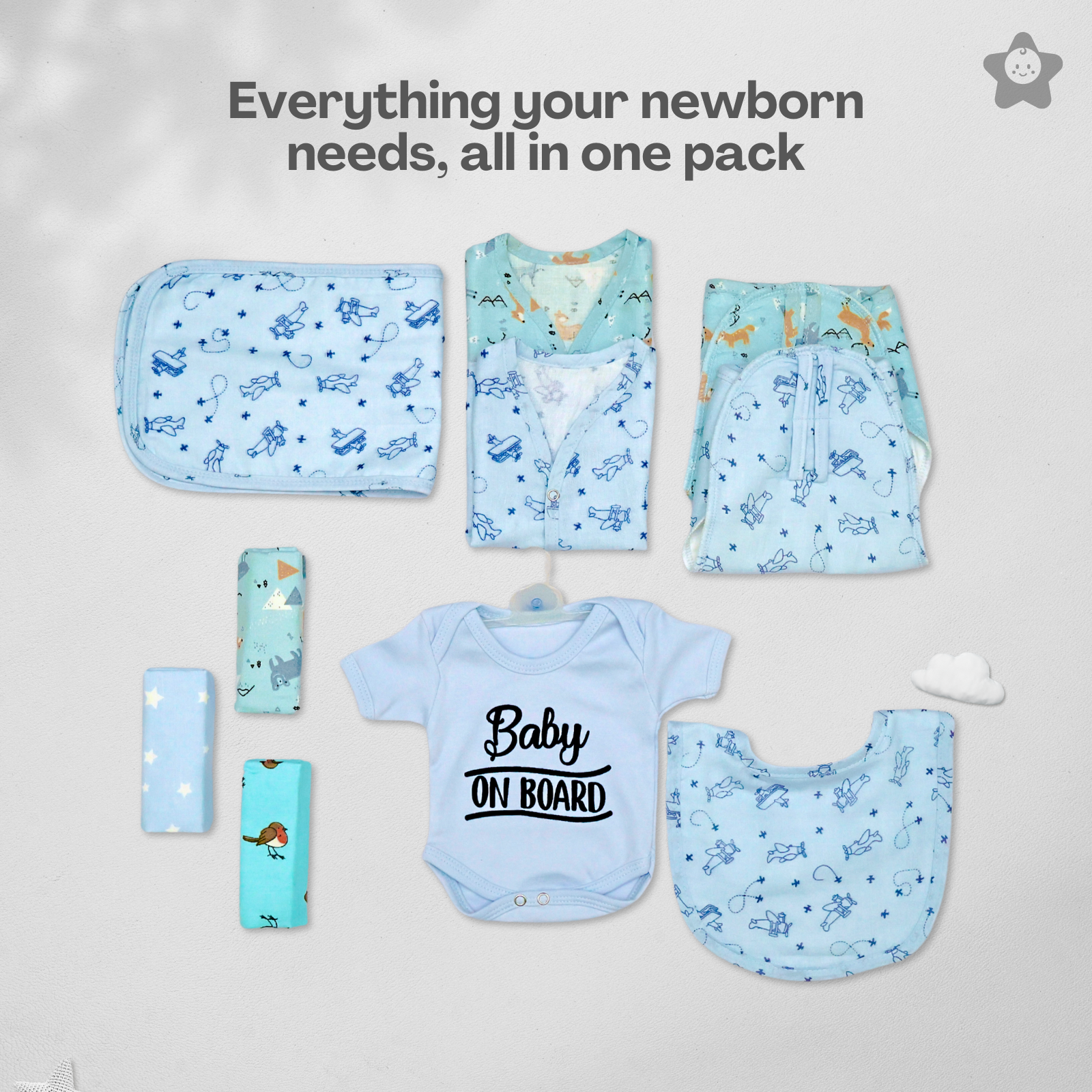 Kika Kiki Baby on Board Giftset – The Perfect Celebration of a New Arrival! - 10 Essentials for just born