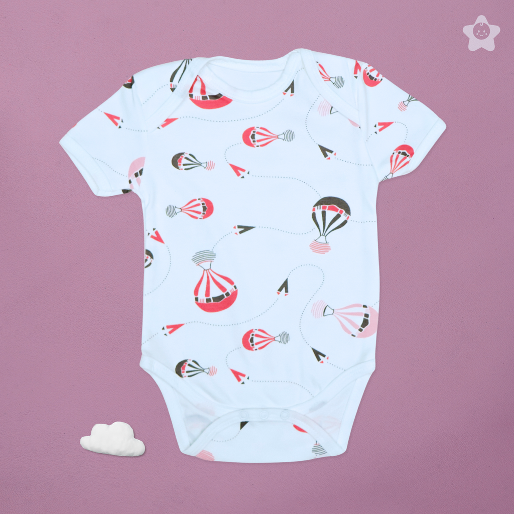 Kika Kiki Fuchisa BodySuits - 100% Ultra Soft Knitted Cotton Unisex Onesies (Pack of 2)