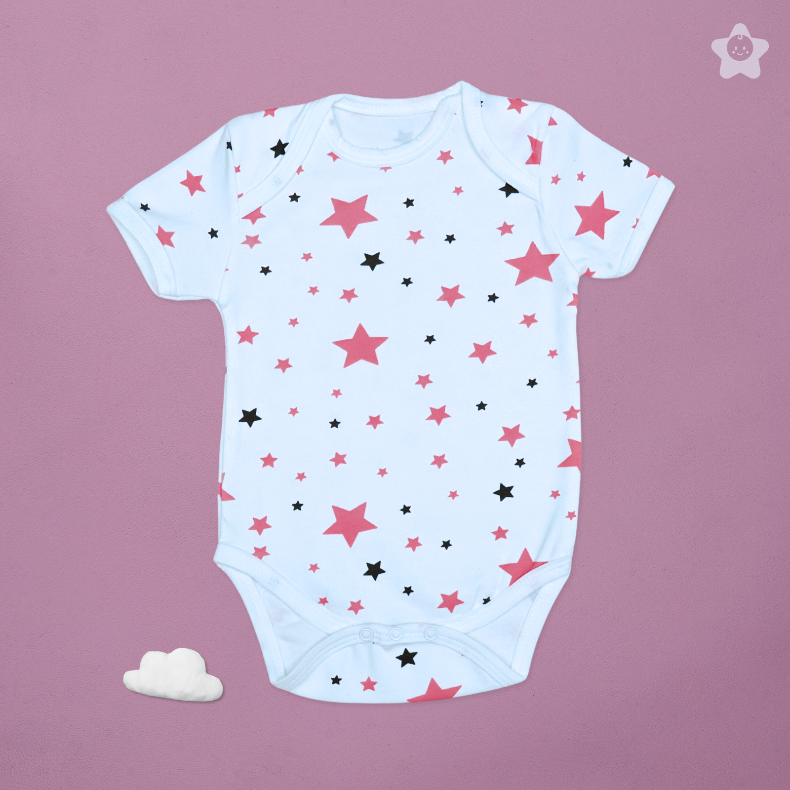 Kika Kiki Fuchisa BodySuits - 100% Ultra Soft Knitted Cotton Unisex Onesies (Pack of 2)