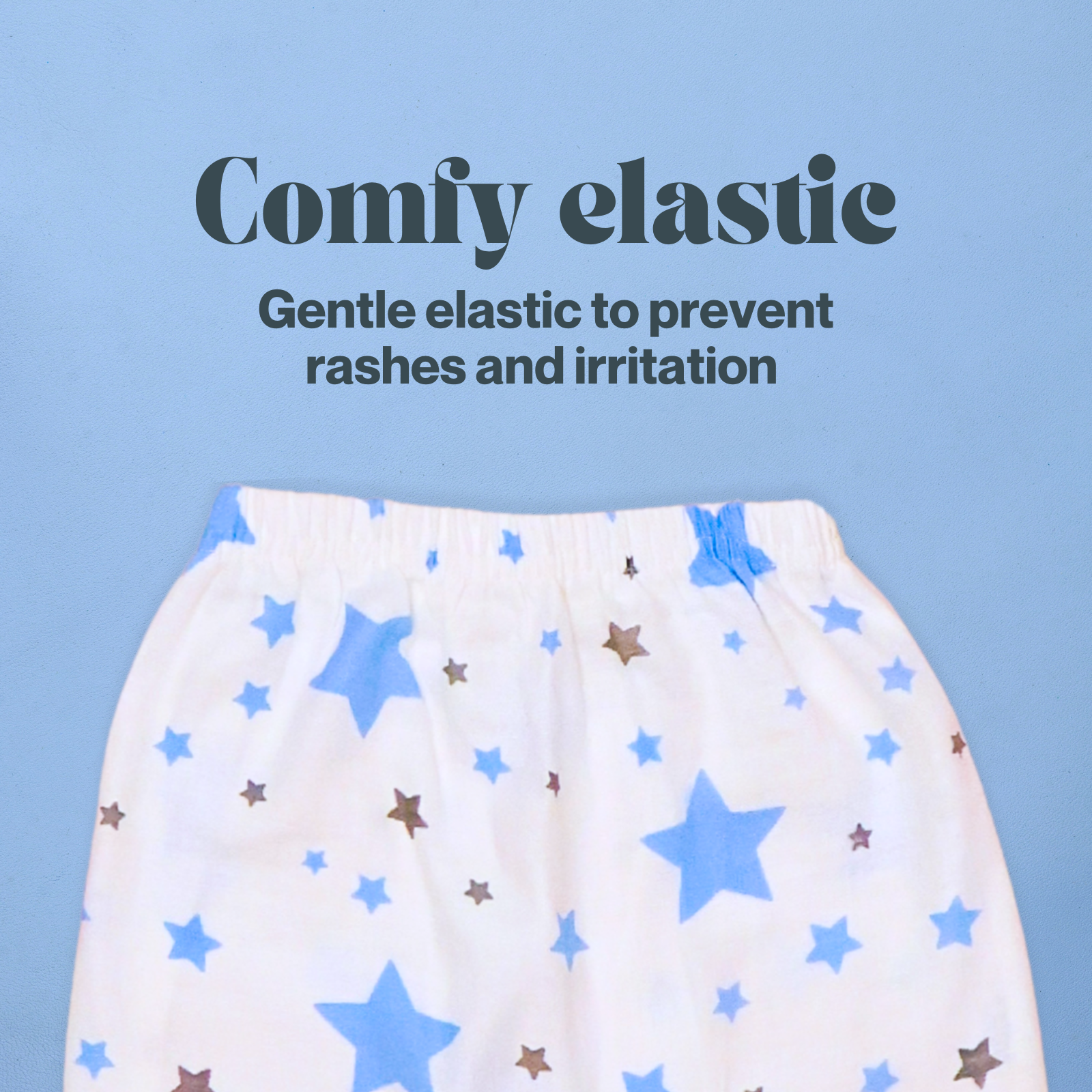 Kika Kiki Sky Twinkle Stars Muslin Co-ord set 100% Ultra soft Finest Cotton Lounge wear (pack of 1)