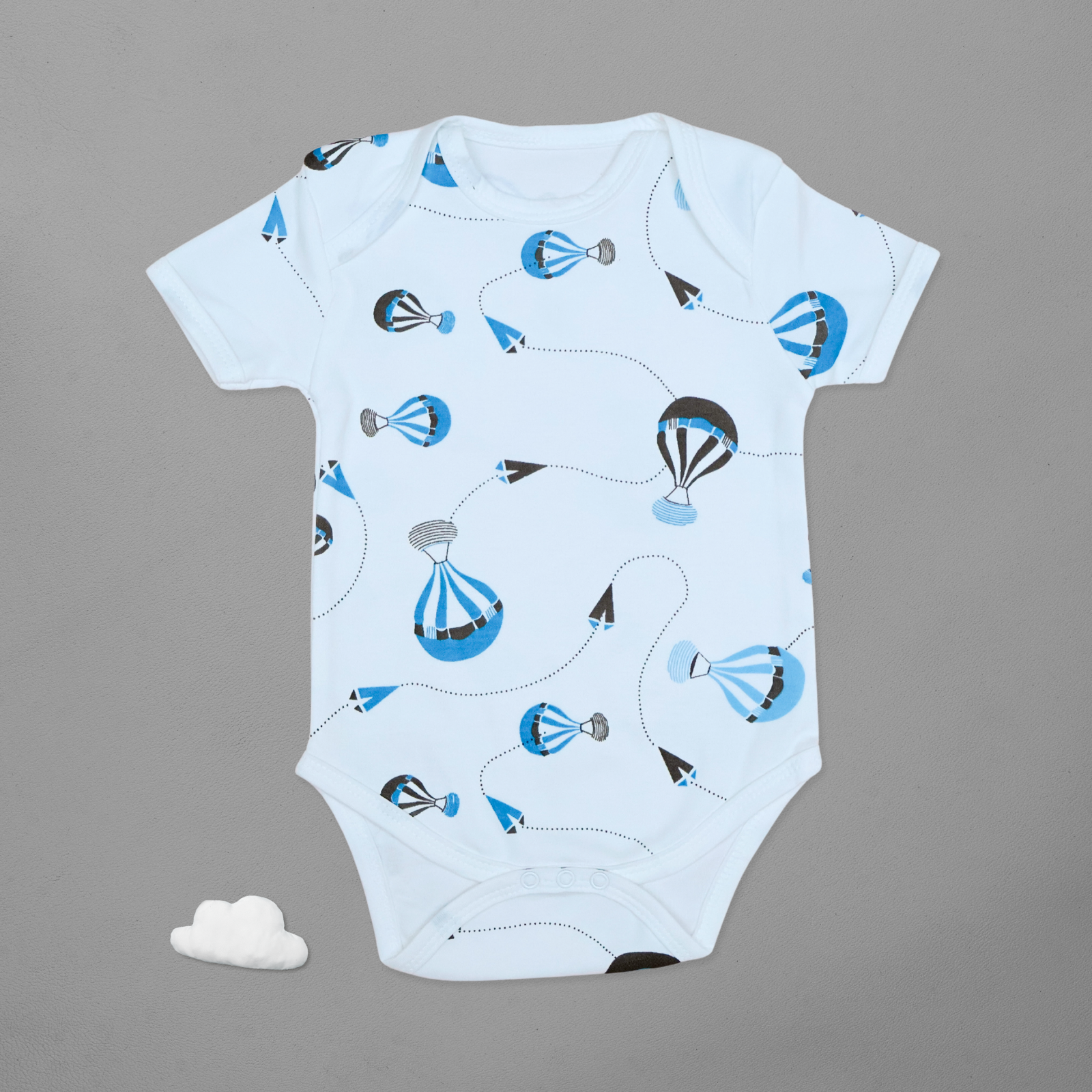 Kika Kiki Horizon Prints BodySuits - 100% Ultra Soft Knitted Cotton Unisex Onesies (Pack of 3)