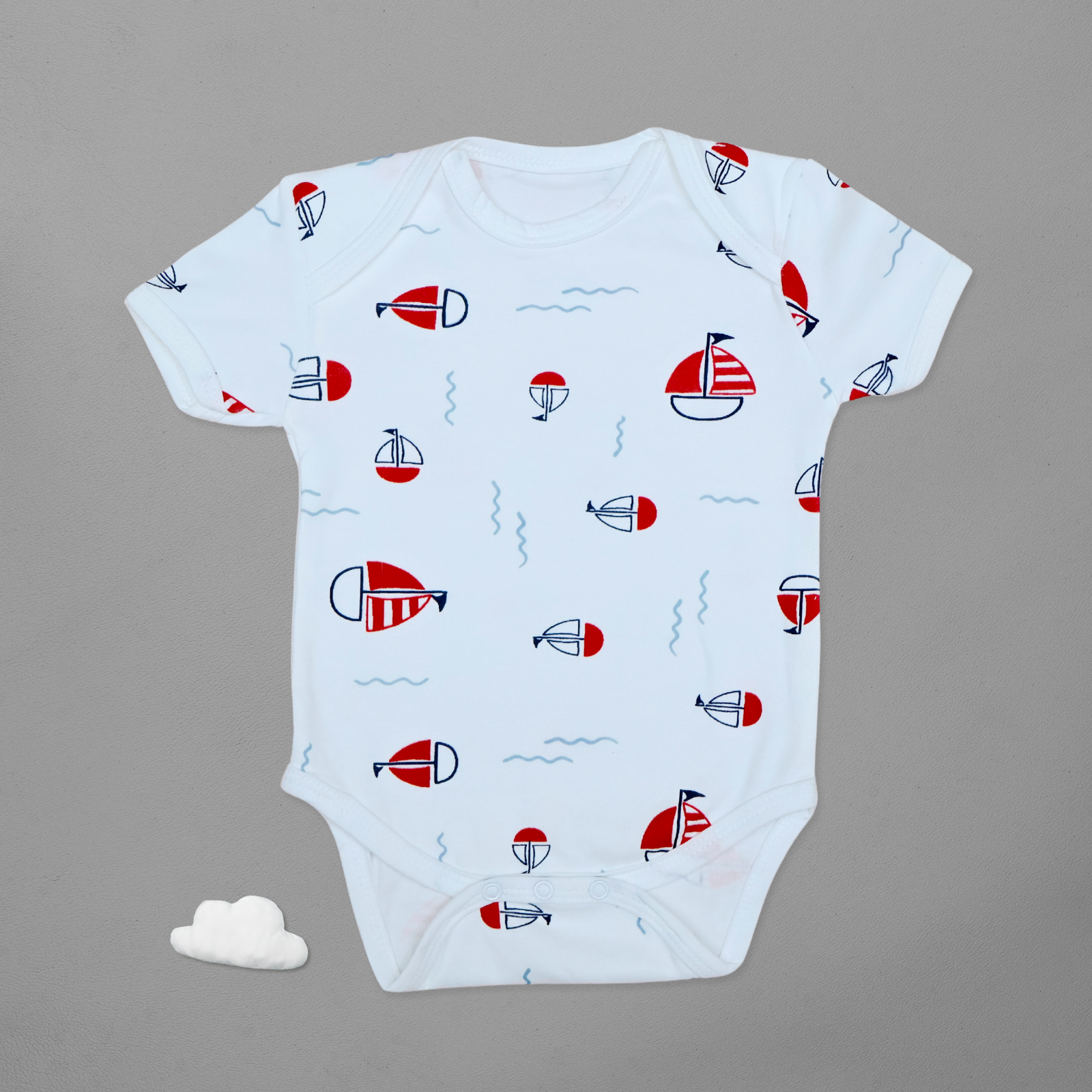 Kika Kiki Horizon Prints BodySuits - 100% Ultra Soft Knitted Cotton Unisex Onesies (Pack of 3)