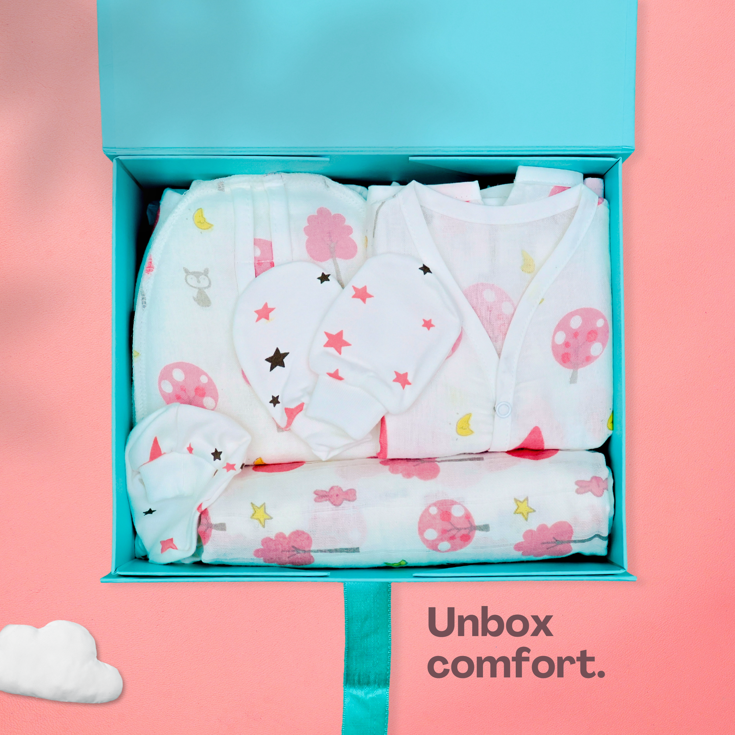 Kika Kiki Hello World Giftset - The Ultimate Newborn Welcome Kit - 16 Essentials for just born.
