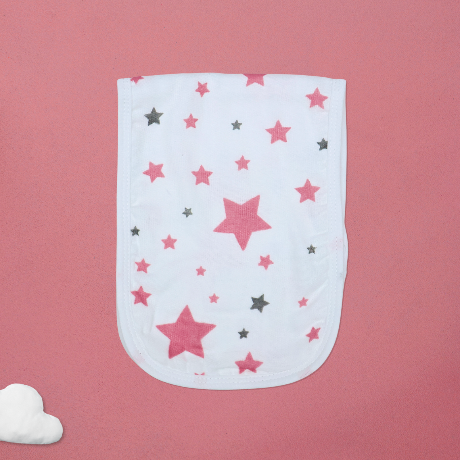 Kika Kiki Fuchisa prints Burp Cloth- 100% Soft Muslin Cotton (Pack of 3)