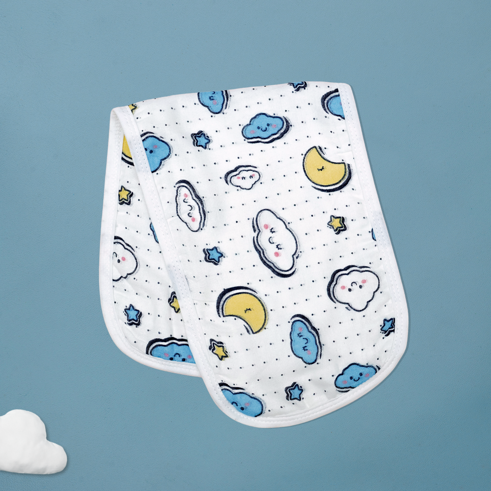 Kika Kiki Buddy Boho Burp Cloth- 100% Soft Muslin Cotton (Pack of 3)
