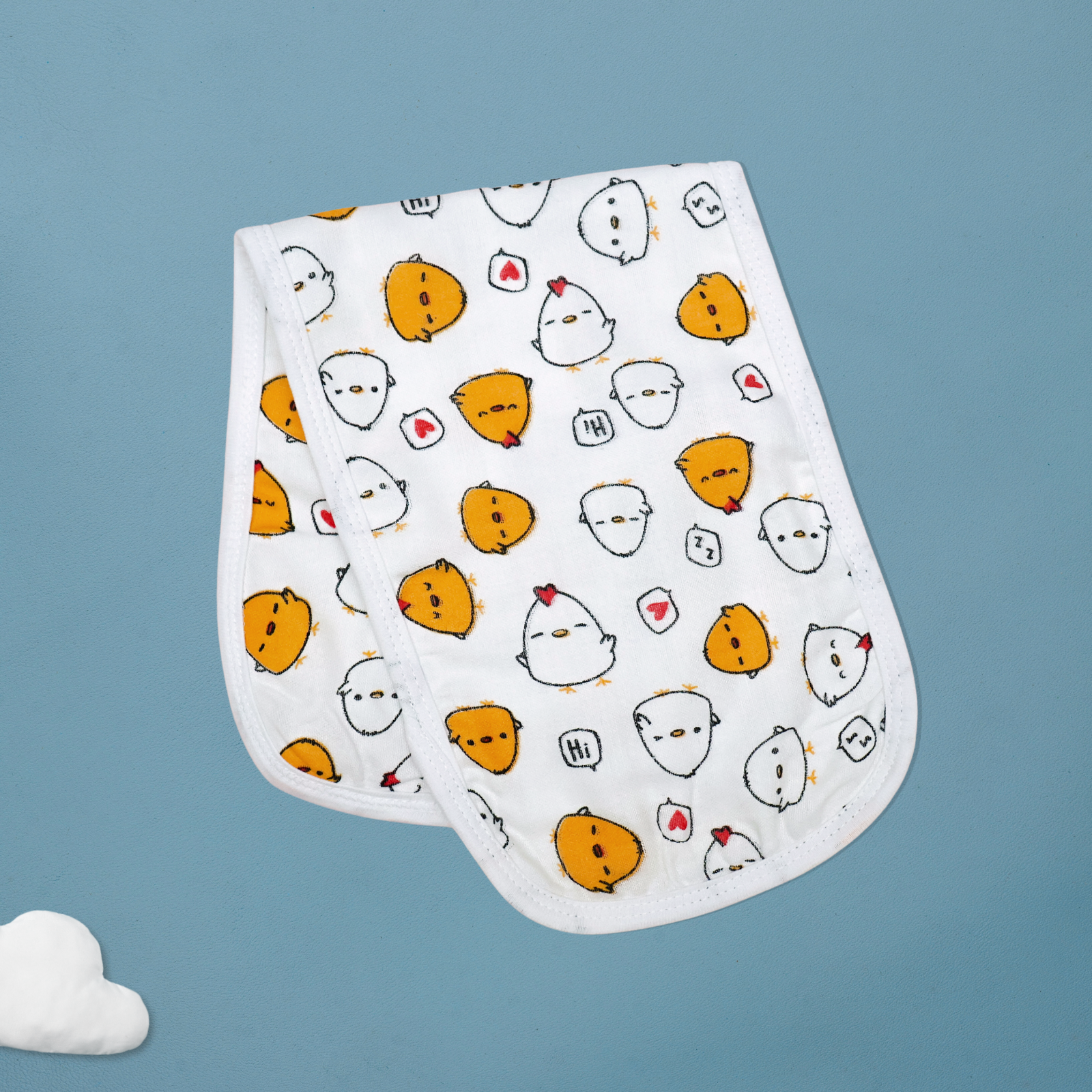 Kika Kiki Buddy Boho Burp Cloth- 100% Soft Muslin Cotton (Pack of 3)
