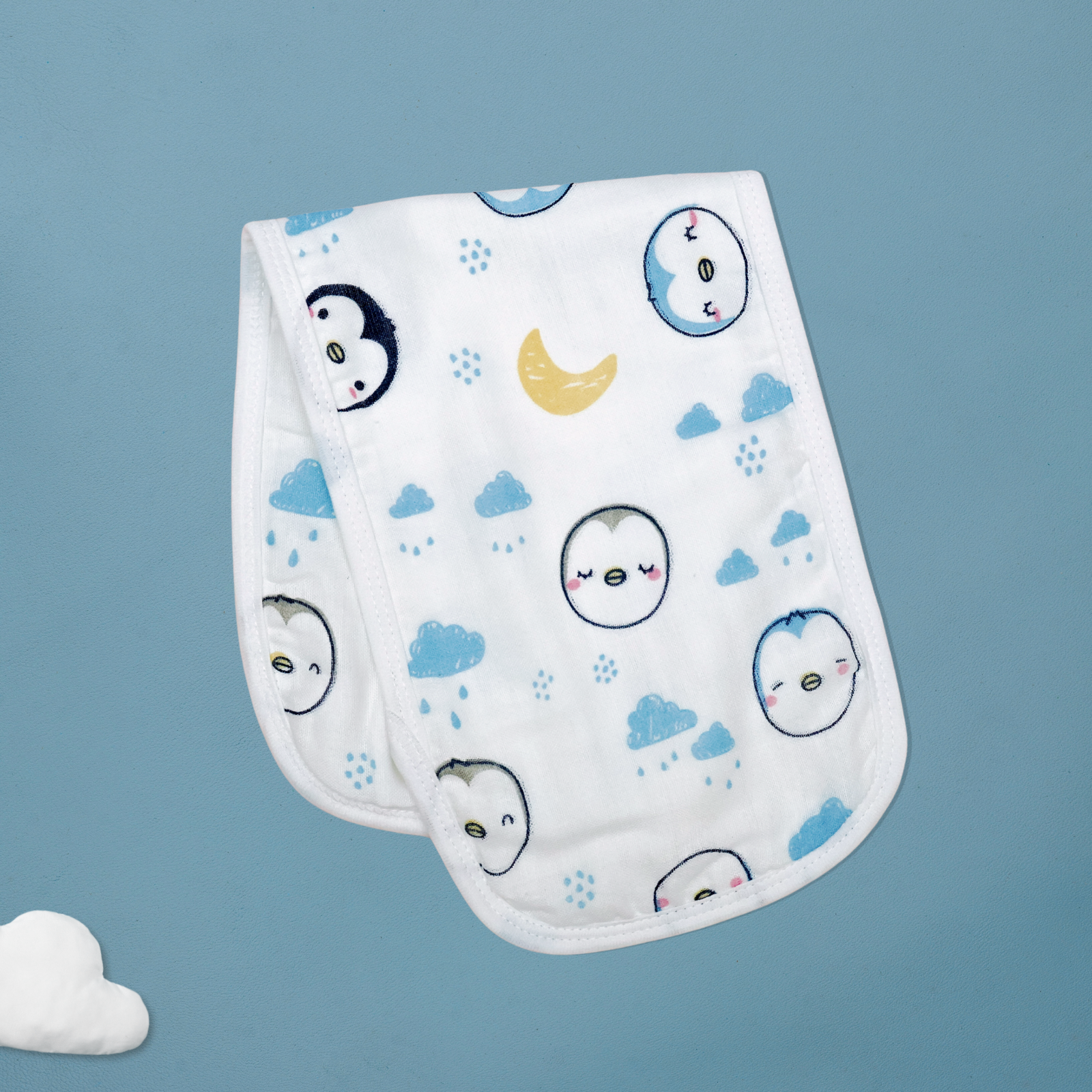 Kika Kiki Buddy Boho Burp Cloth- 100% Soft Muslin Cotton (Pack of 3)