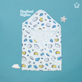 Kika Kiki Magical Night Hodded Wrapper Bath Towel - 100% Soft Muslin Cotton (Pack of 1)