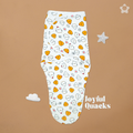 Kika Kiki Joyful Quacks Velcro Muslin Swaddle -100% Muslin Swaddle Wrapper (Pack of 1)