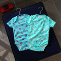 Kika Kiki Frolic Prints BodySuits - 100% Ultra Soft Knitted Cotton Unisex Onesies (Pack of 2)