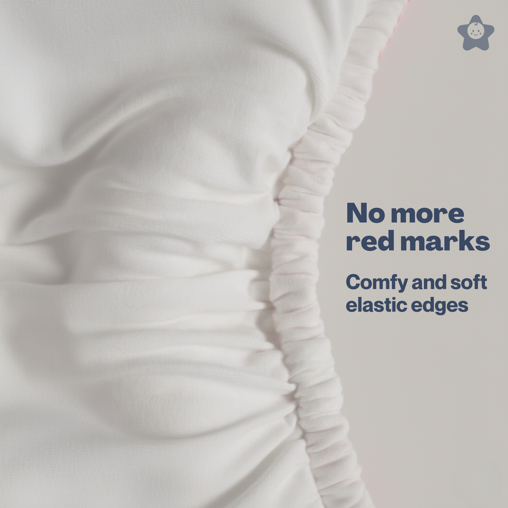 Kika Kiki Pink Stars Air Diaper | Organic Muslin Cotton Comfort for Babies