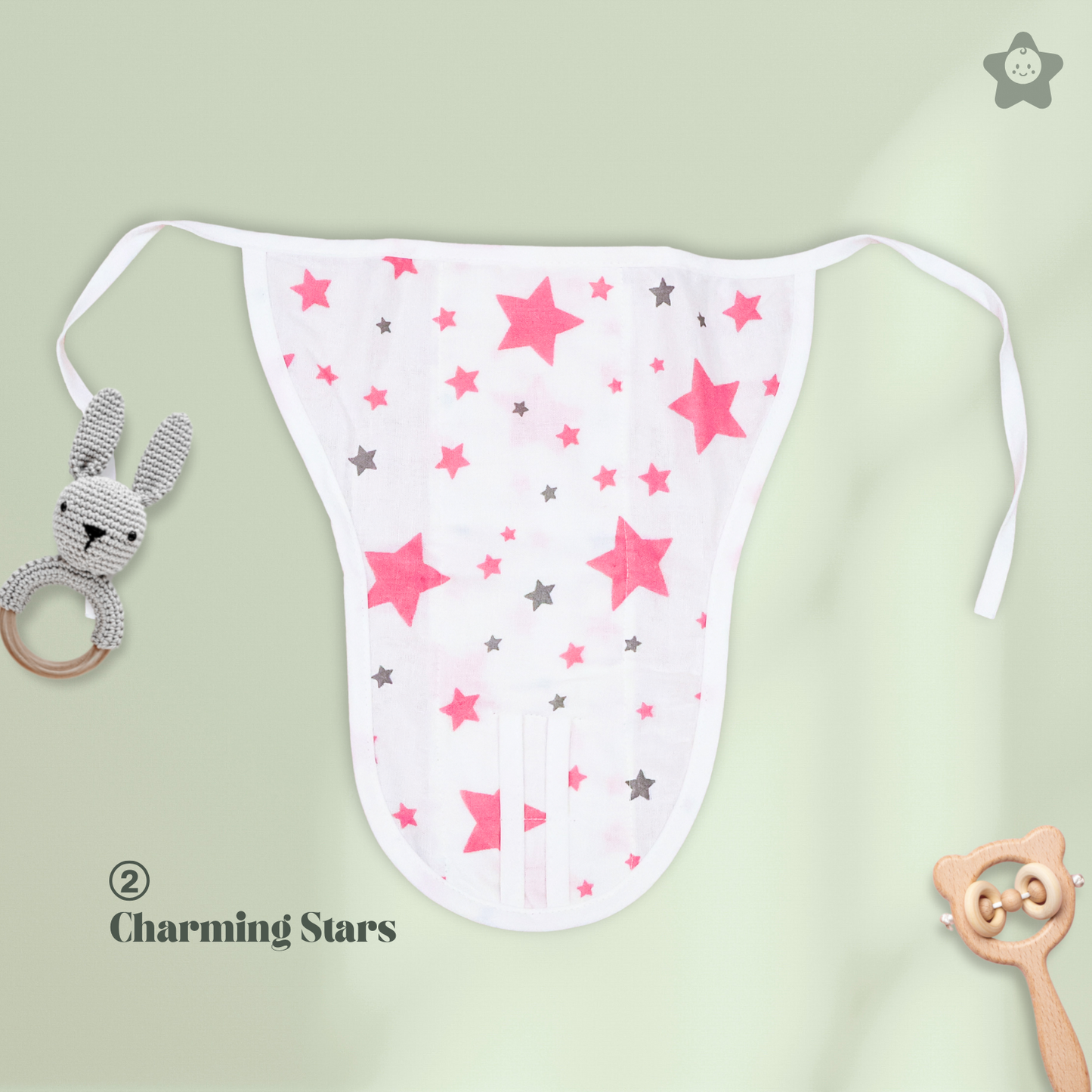 Kika Kiki Bliss Edition 100% Muslin Nappies - 100% Soft Cotton Langot (Pack of 6)