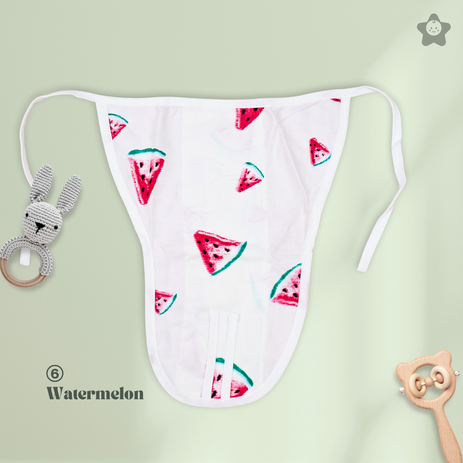Kika Kiki Bliss Edition 100% Muslin Nappies - 100% Soft Cotton Langot (Pack of 6)