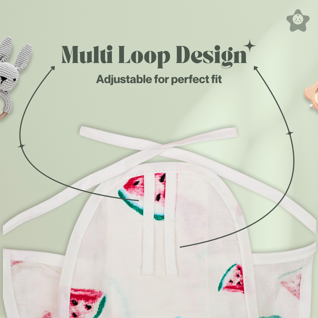 Kika Kiki Bliss Edition 100% Muslin Nappies - 100% Soft Cotton Langot (Pack of 6)