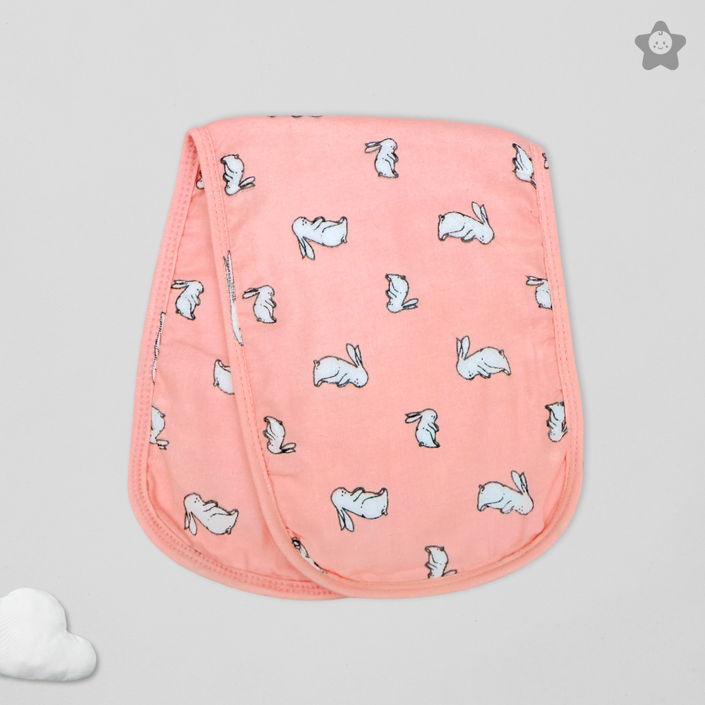 Kika Kiki Blossom Prints Burp Cloth- 100% Soft Muslin Cotton (Pack of 3)