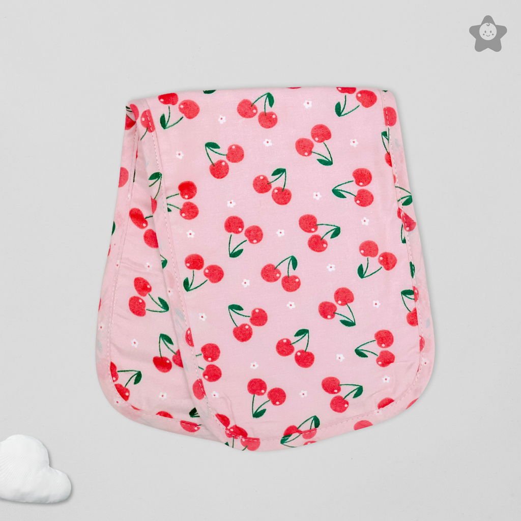 Kika Kiki Blossom Prints Burp Cloth- 100% Soft Muslin Cotton (Pack of 3)