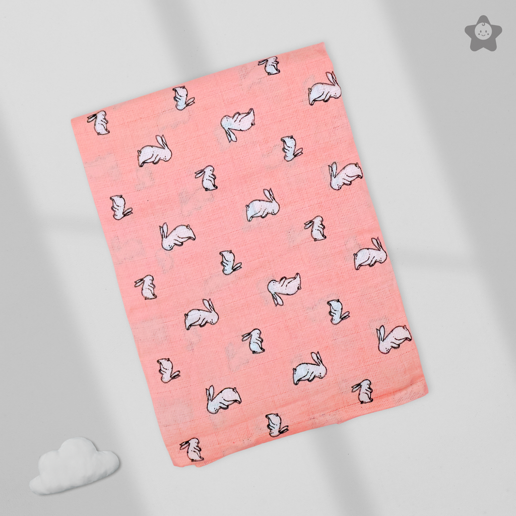Kika Kiki Blossom Prints Muslin Swaddle Blanket - Ultra soft 100% Muslin Cotton Swaddle Wrapper (pack of 3)