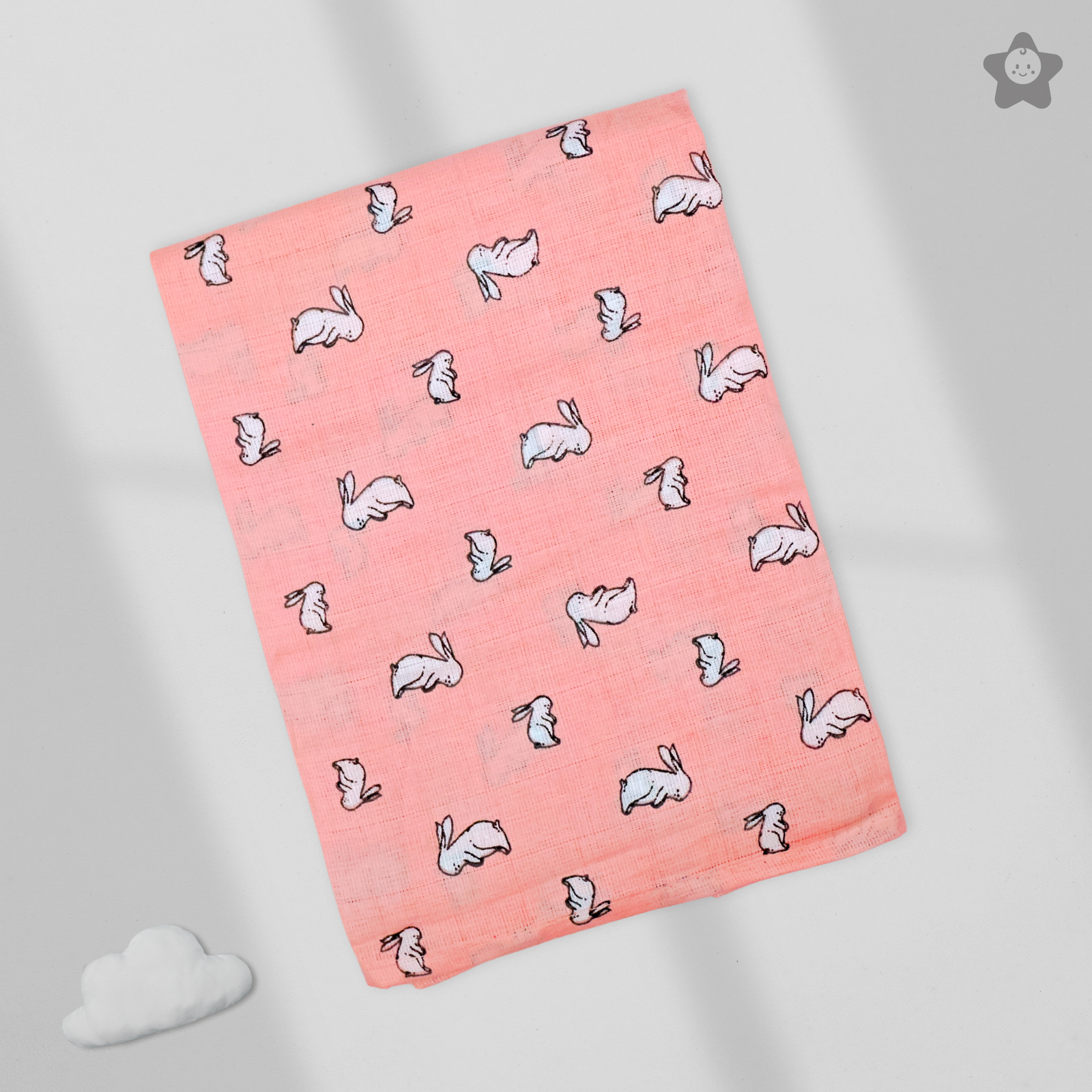 Kika Kiki Blossom Prints Muslin Swaddle Blanket - Ultra soft 100% Muslin Cotton Swaddle Wrapper (pack of 3)