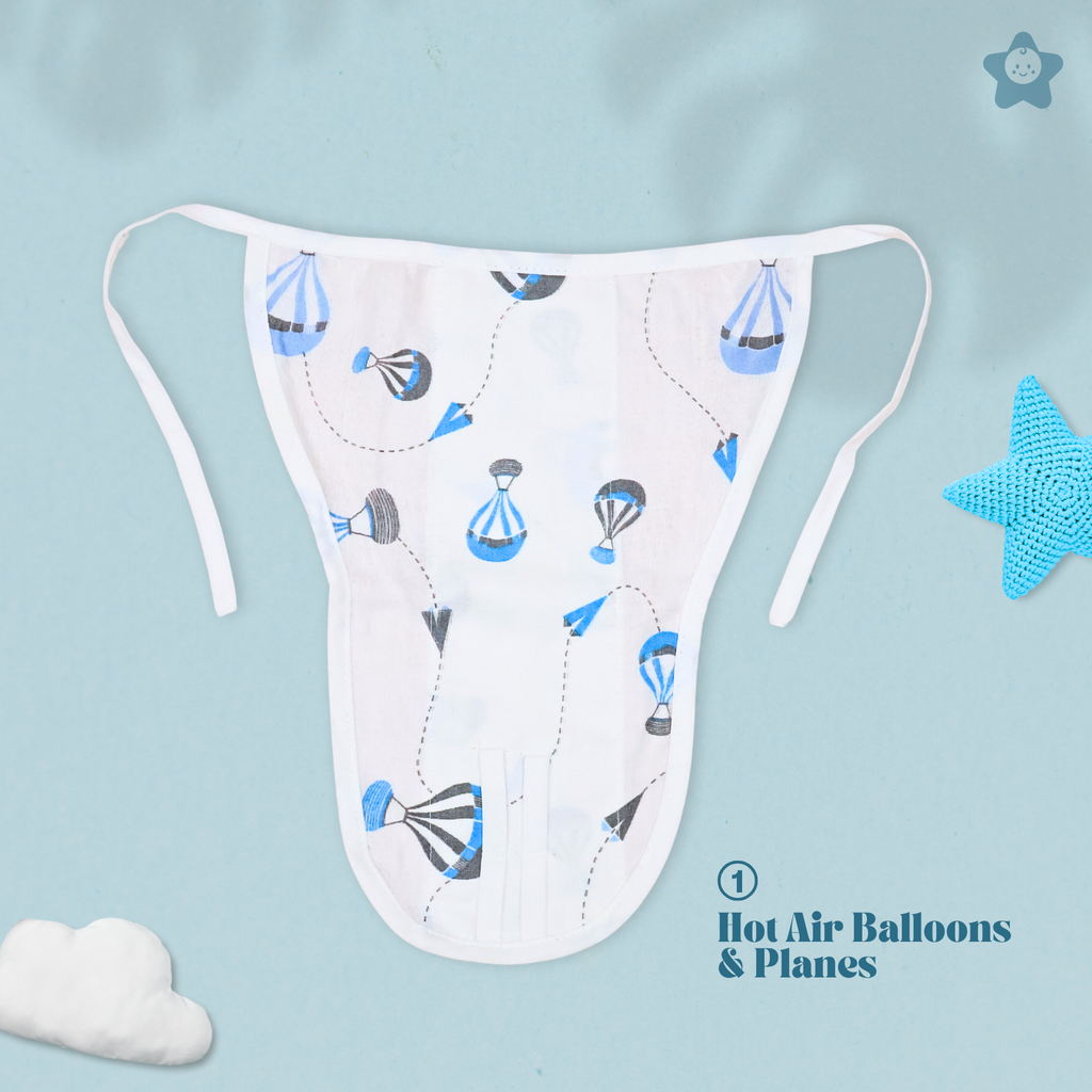Kika Kiki Boho Sky Edition 100% Muslin Nappies - 100% Soft Cotton Langot (Pack of 6)