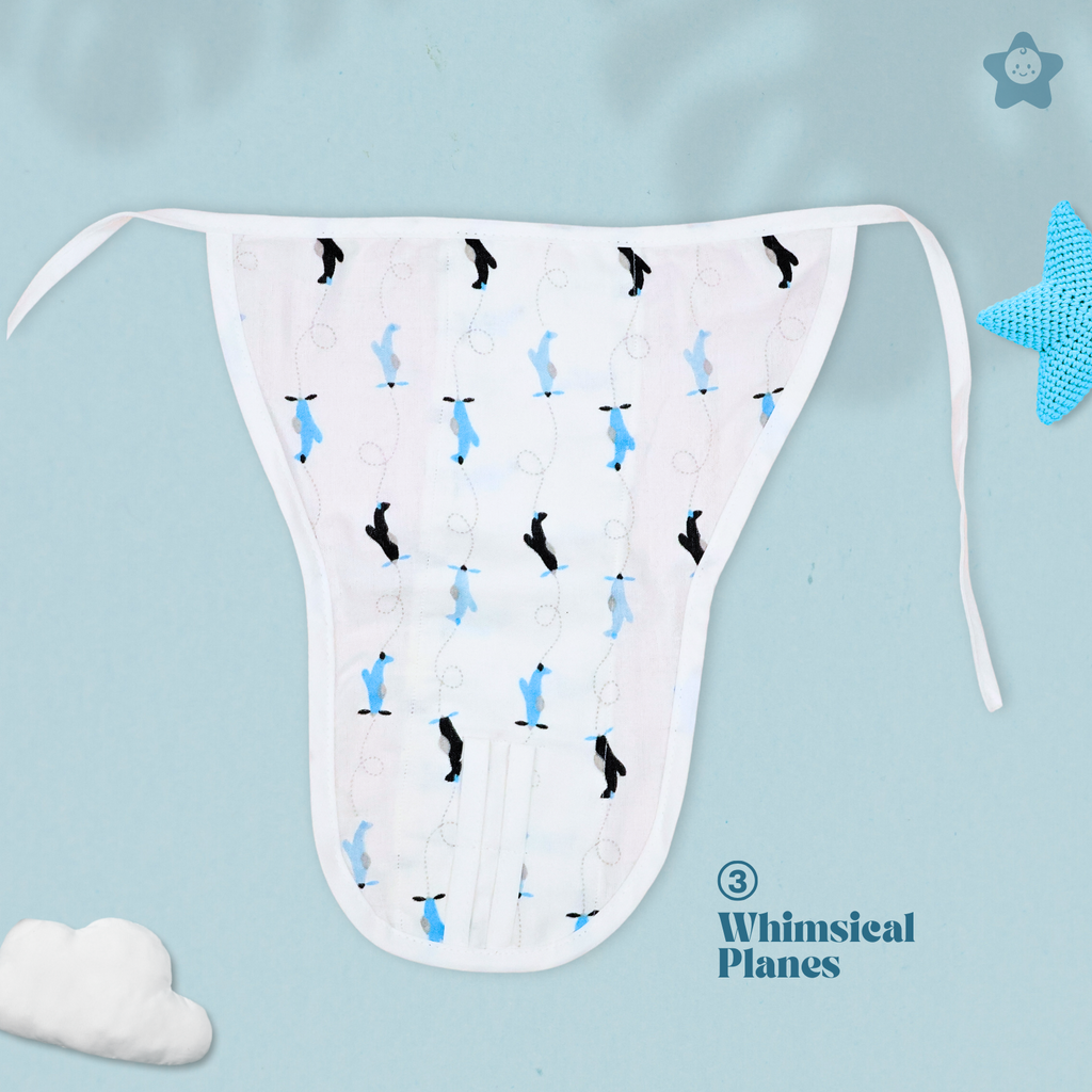 Kika Kiki Boho Sky Edition 100% Muslin Nappies - 100% Soft Cotton Langot (Pack of 6)