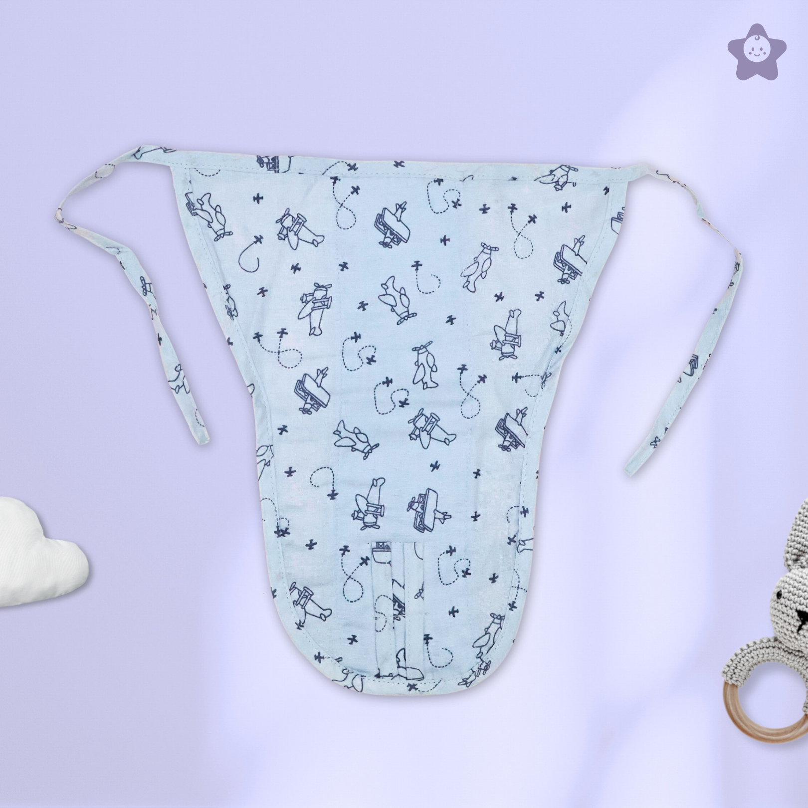 Kika Kiki Charm Muslin Nappies - 100% Soft Cotton Langot (Pack of 6)