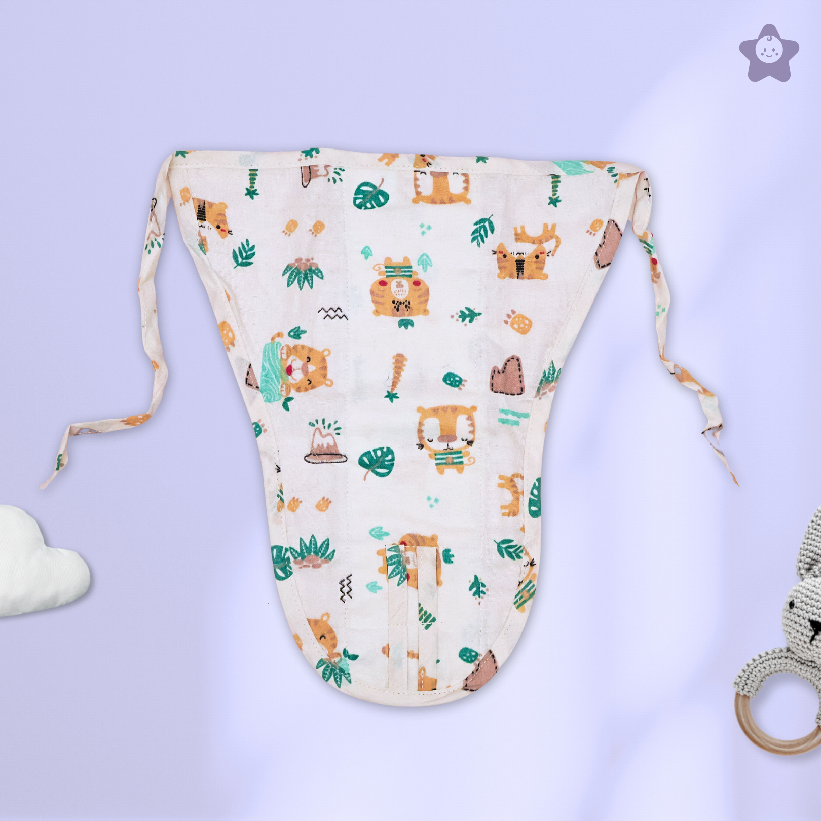 Kika Kiki Charm Muslin Nappies - 100% Soft Cotton Langot (Pack of 6)