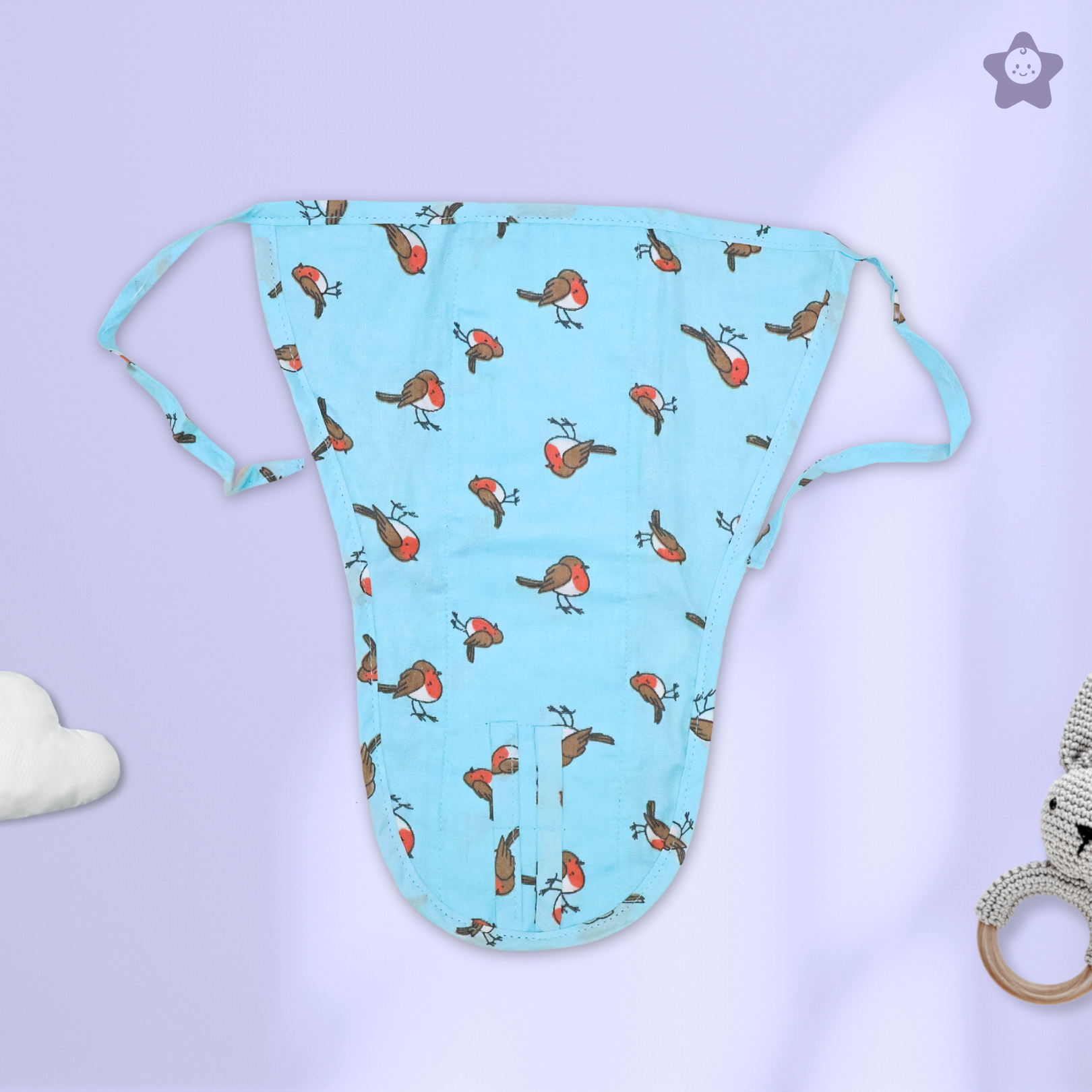 Kika Kiki Charm Muslin Nappies - 100% Soft Cotton Langot (Pack of 6)