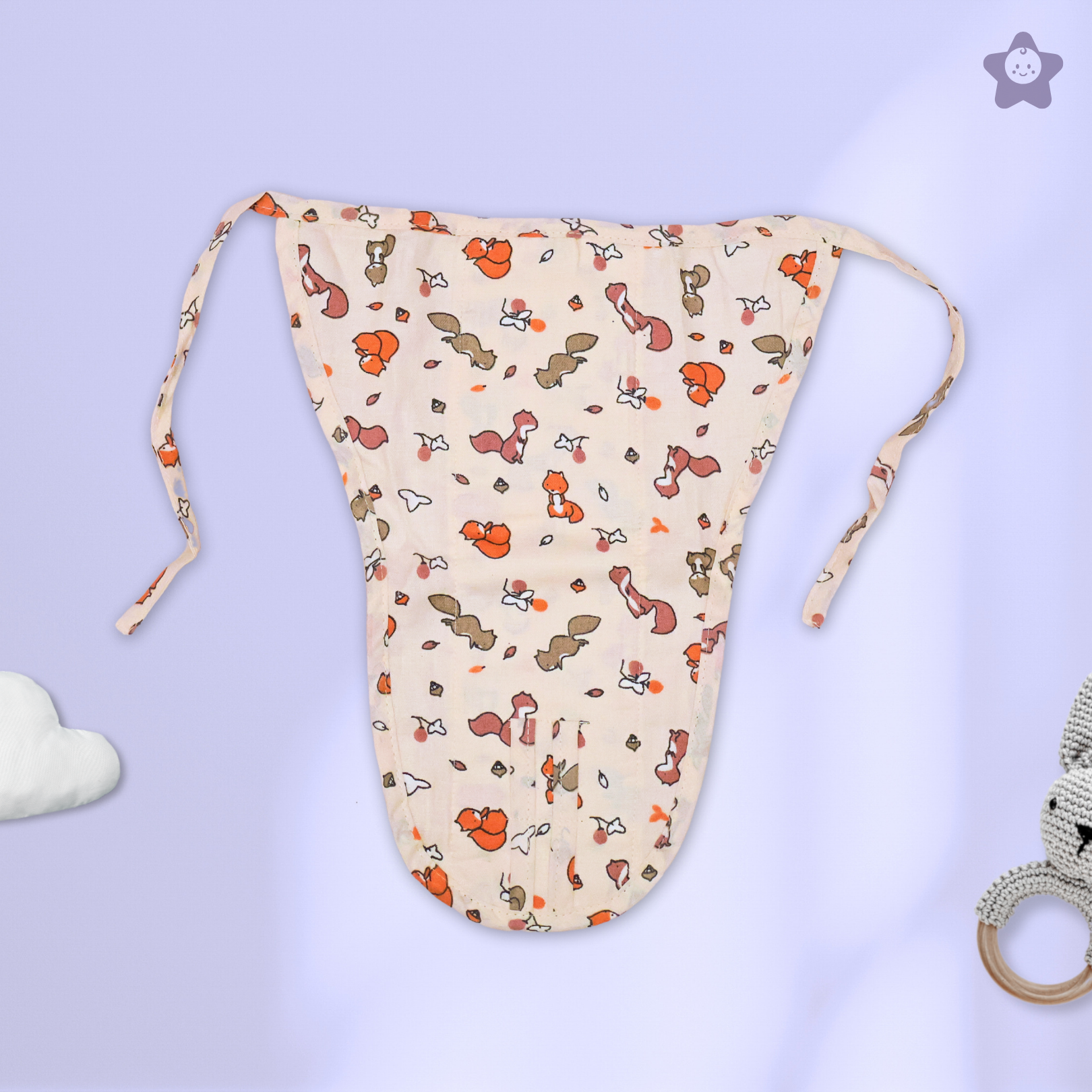 Kika Kiki Charm Muslin Nappies - 100% Soft Cotton Langot (Pack of 6)