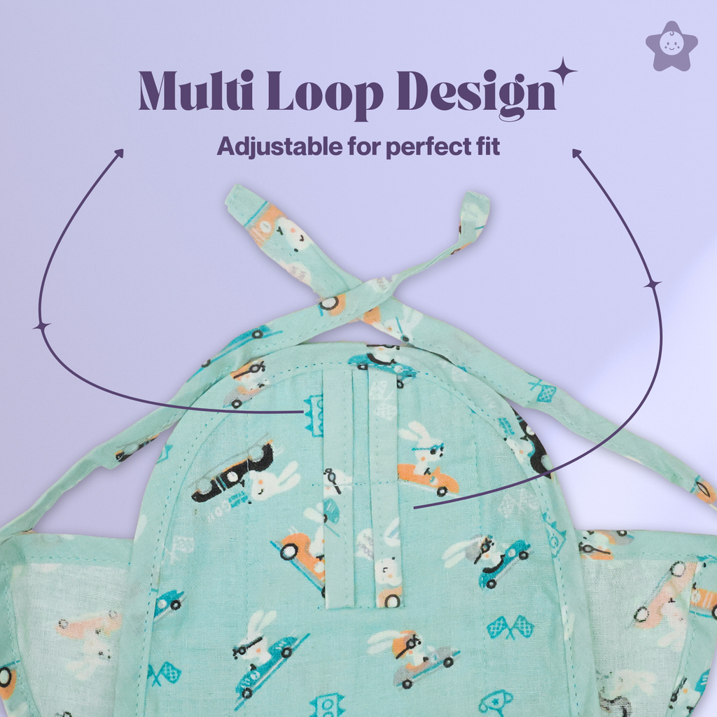Kika Kiki Charm Muslin Nappies - 100% Soft Cotton Langot (Pack of 6)