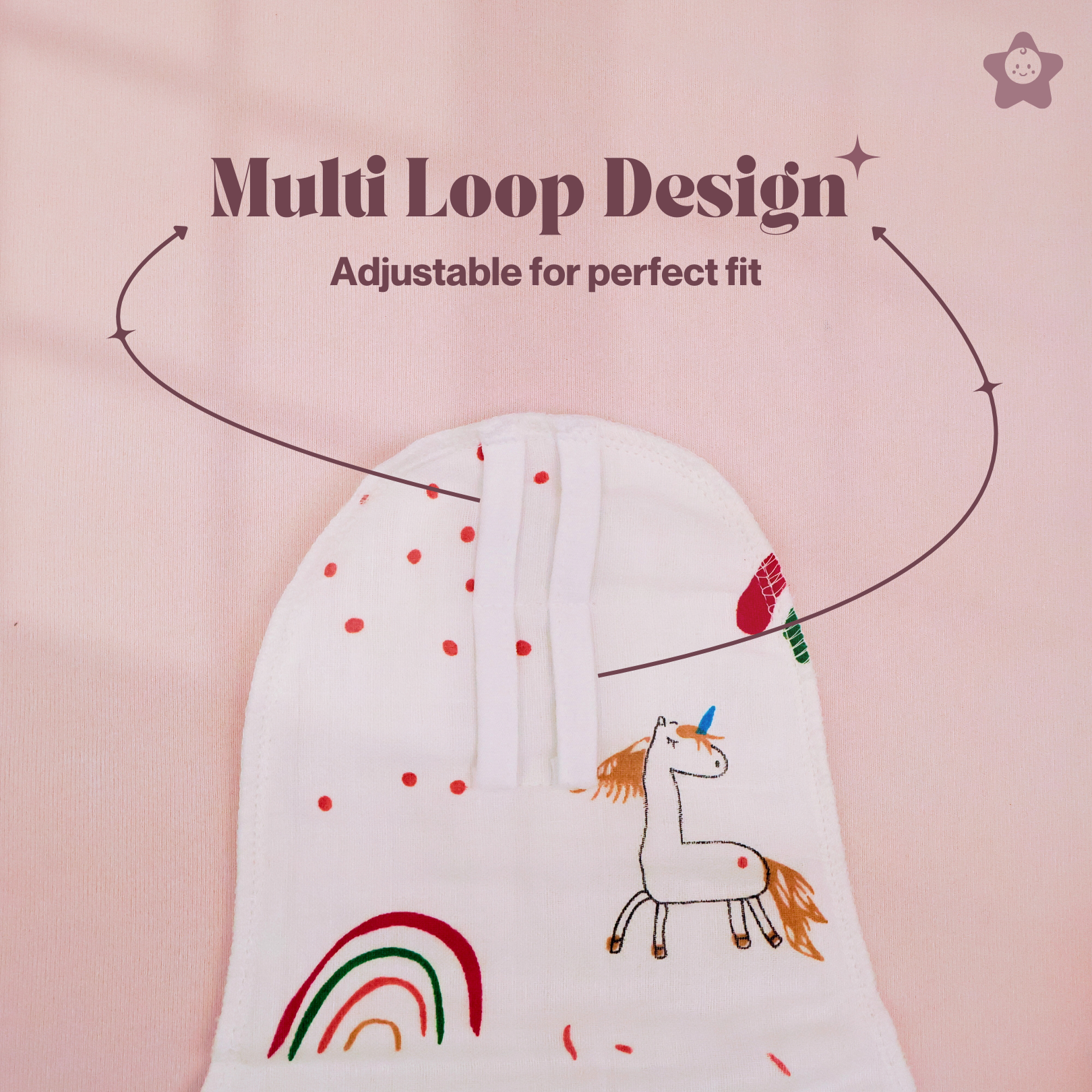 Kika Kiki Forest edition Muslin Padded Nappies - 100% Soft Cotton Langot (Pack of 3)