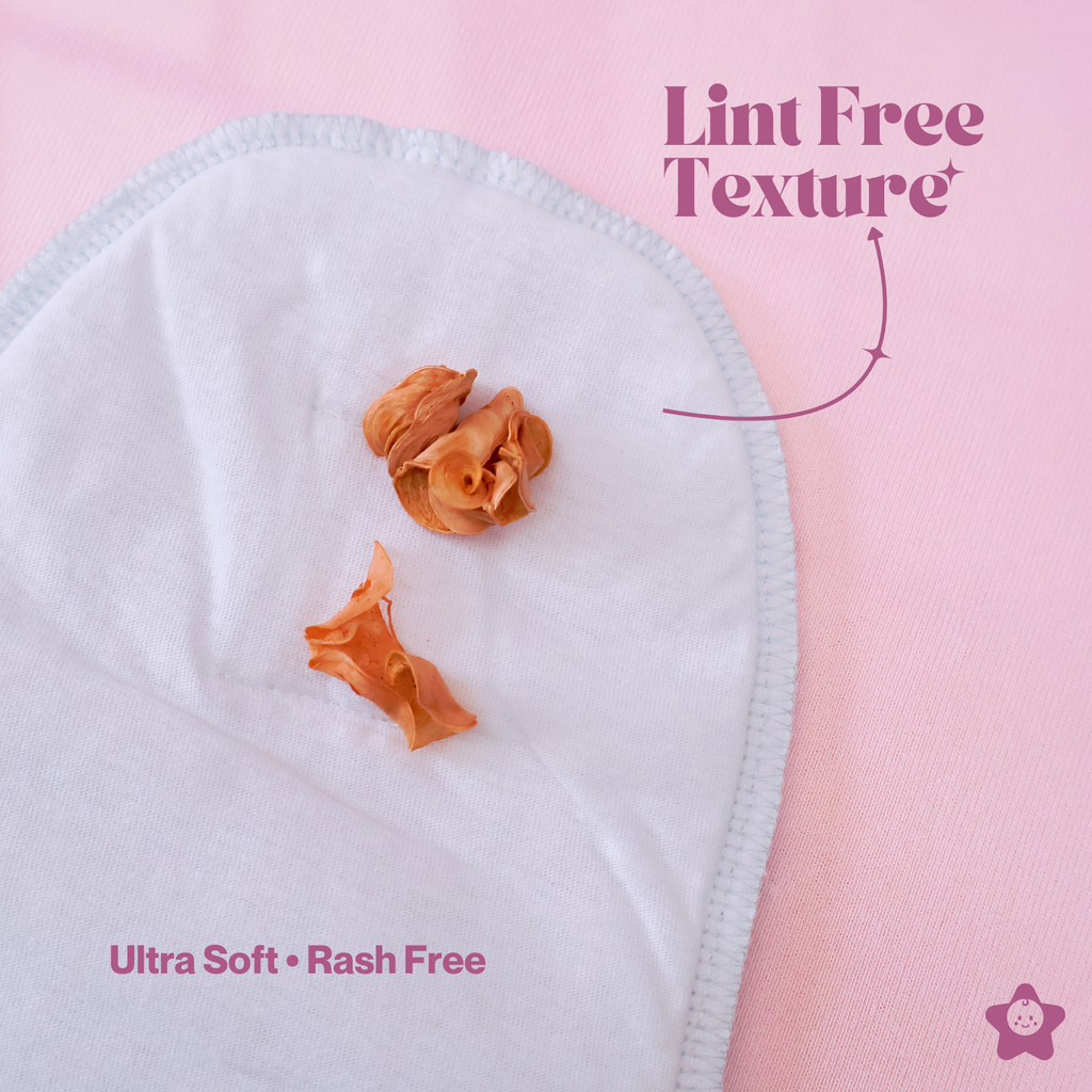 Kika Kiki Fuchisa Print Muslin Padded Nappies - 100% Soft Cotton Langot (Pack of 3)