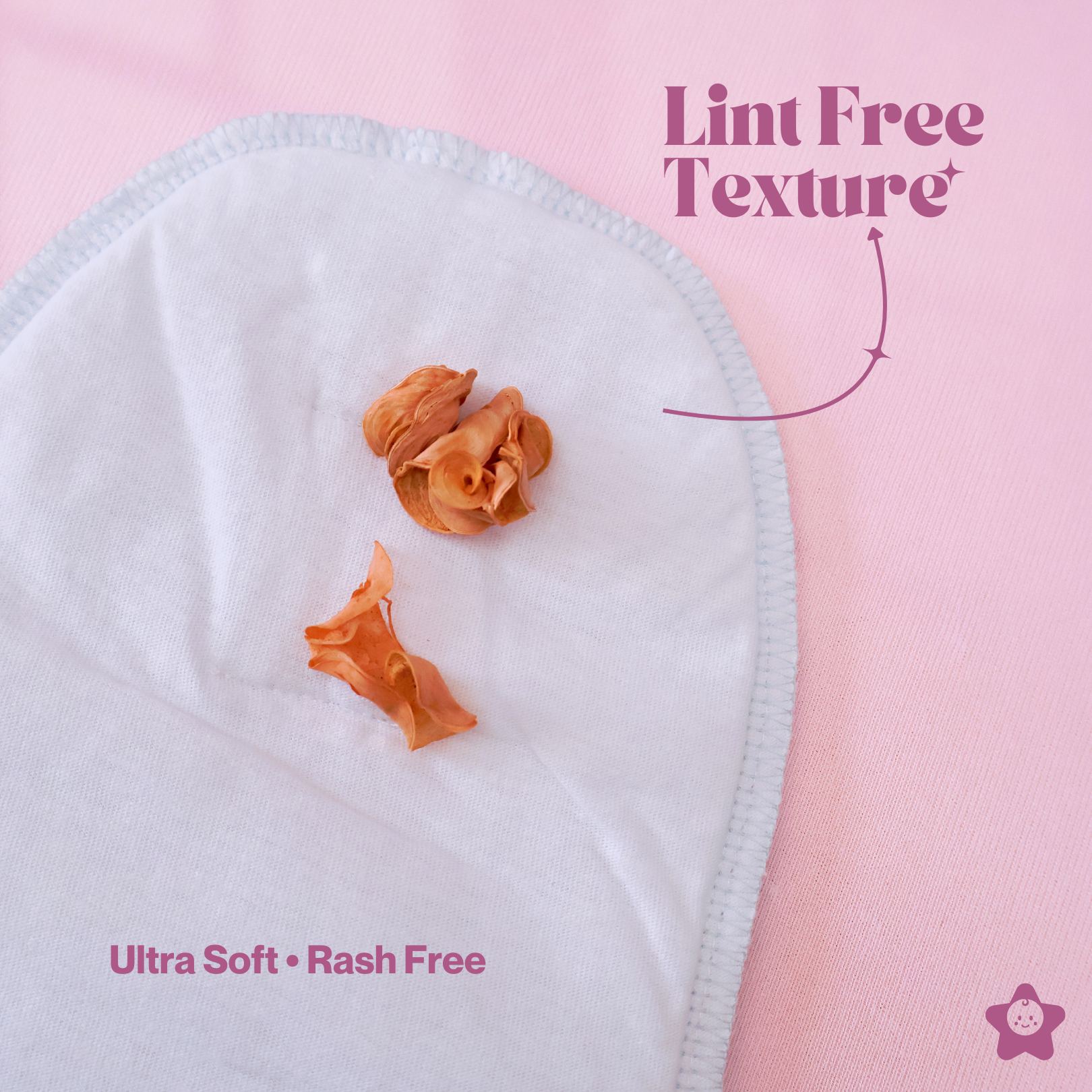 Kika Kiki Fuchisa Print Muslin Padded Nappies - 100% Soft Cotton Langot (Pack of 3)