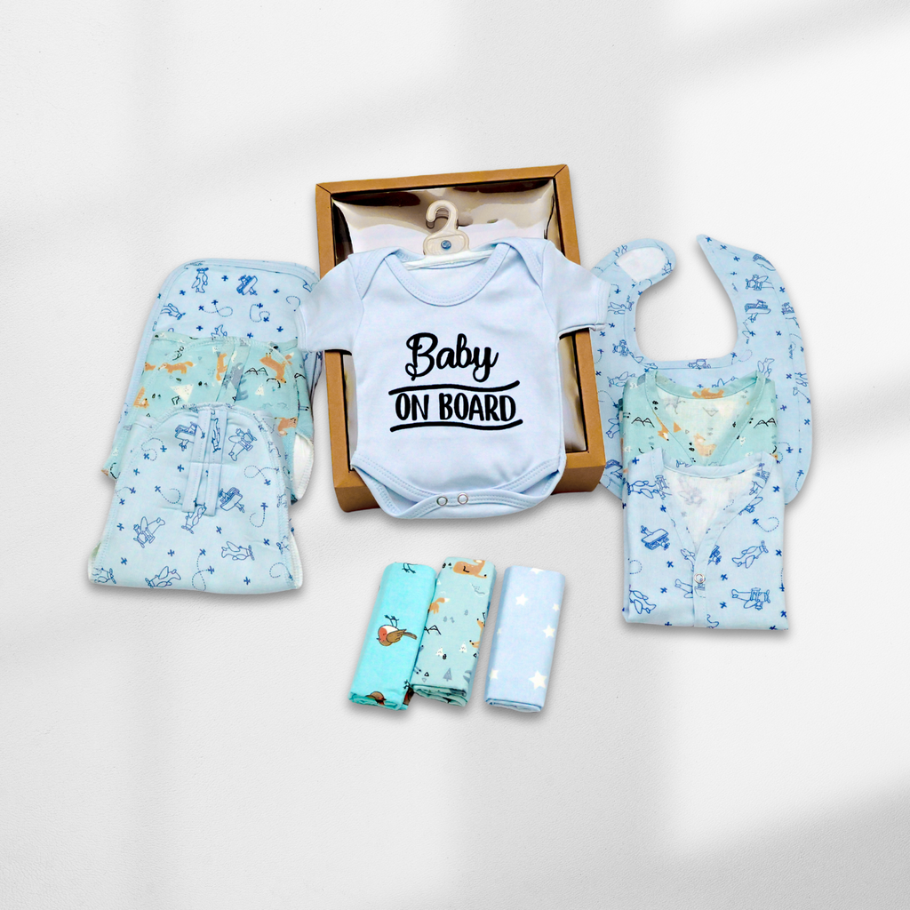 Kika Kiki Baby on Board Giftset – The Perfect Celebration of a New Arrival! - 10 Essentials for just born