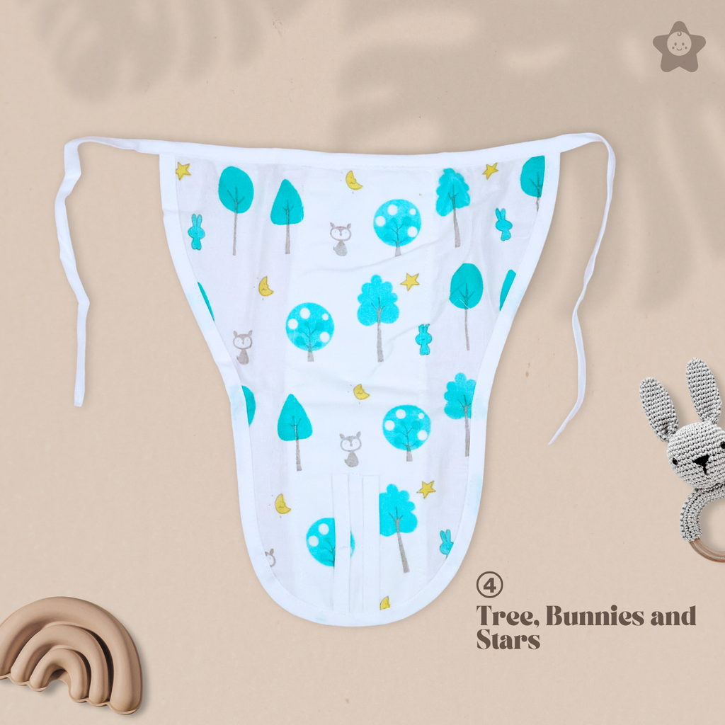 Kika Kiki Jungle Edition 100% Muslin Nappies - 100% Soft Cotton Langot (Pack of 5)