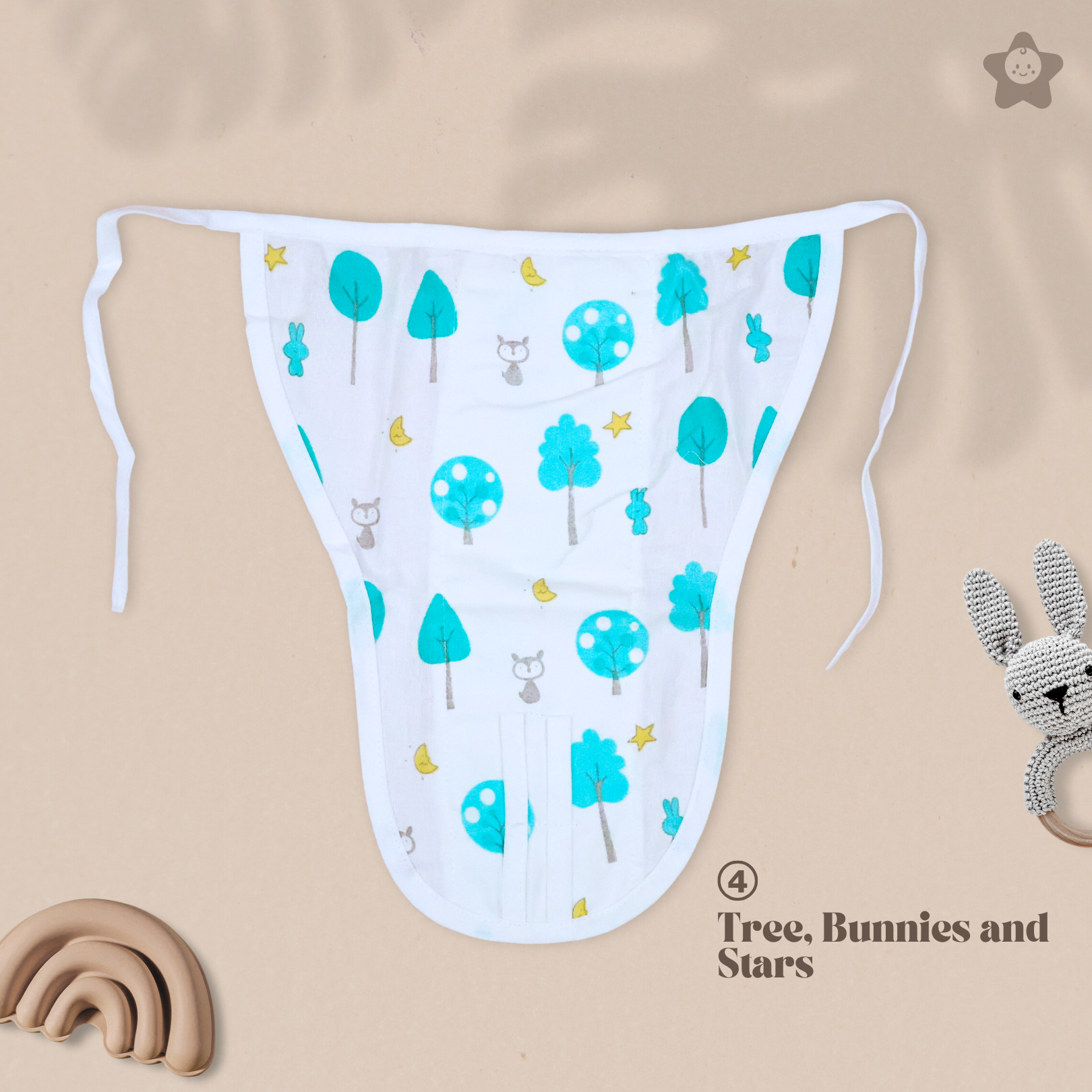 Kika Kiki Jungle Edition 100% Muslin Nappies - 100% Soft Cotton Langot (Pack of 5)
