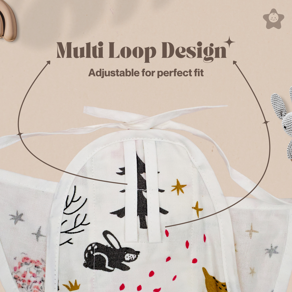Kika Kiki Jungle Edition 100% Muslin Nappies - 100% Soft Cotton Langot (Pack of 5)