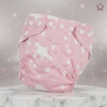 Kika Kiki Pink Stars Air Diaper | Organic Muslin Cotton Comfort for Babies