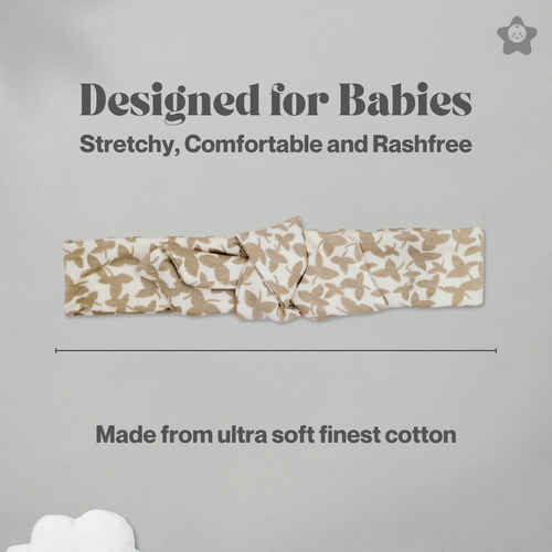 Kika Kiki Artistry Headbands - Stretchable Free Size Headband with Bow Design - Made from Finest Cotton - Assorted Pack of 5