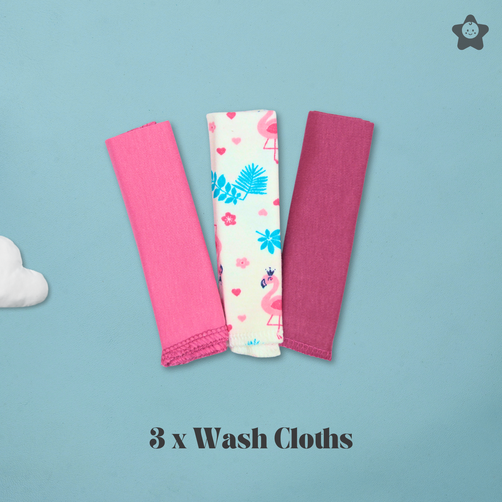 Kika Kiki Kika Kiki Baby Essentials 5 in 1 Trial Pack – Includes Jhabla, Padded Nappy & 3 Ultra-Soft Wash Cloths
