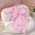 Kika Kiki Unicorn Skies Co-ord set | 100% Ultra soft Knitted Cotton Baby Lounge wear (pack of 1)