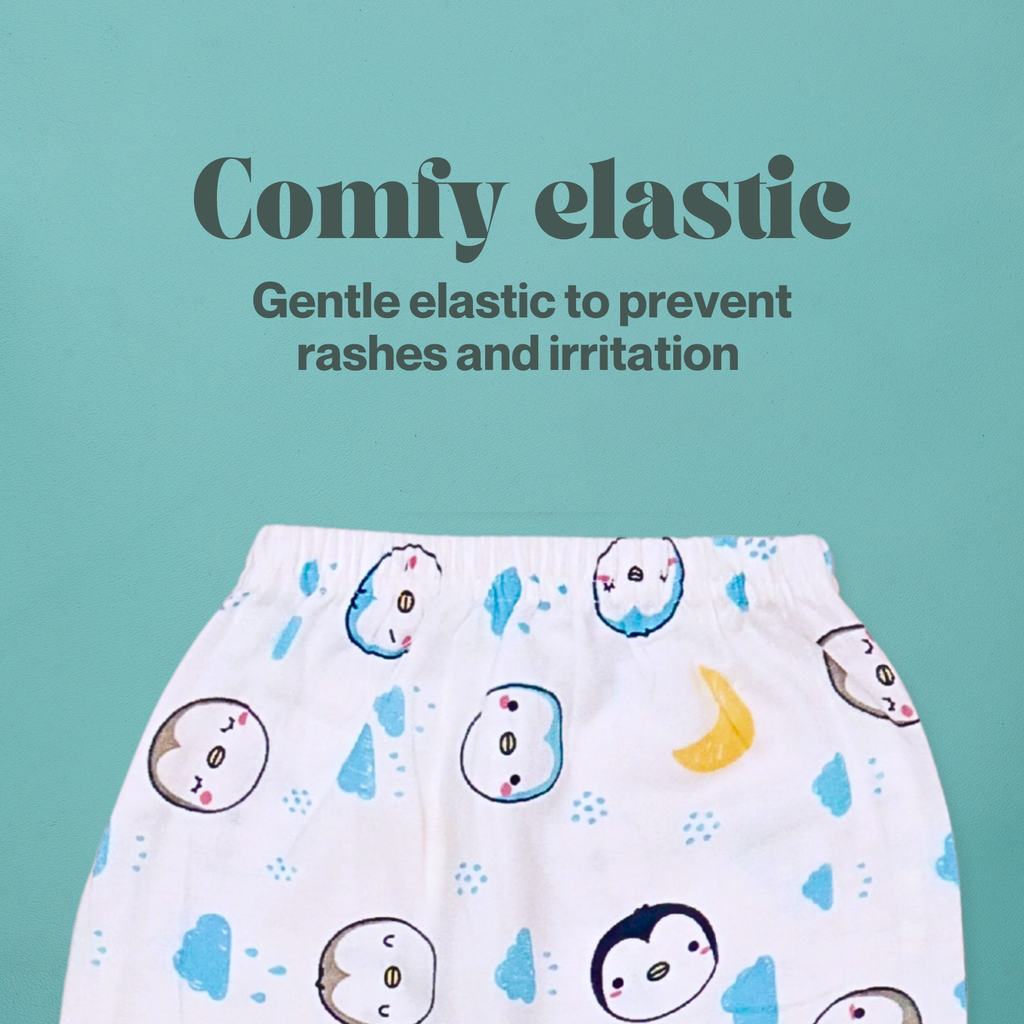 Kika Kiki Wise owls Muslin Co-ord set | 100% Ultra soft FInest Cotton Lounge wear (pack of 1)
